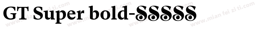 GT Super bold字体转换